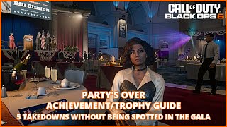 Call of Duty Black Ops 6  Partys Over Achievement  Trophy Guide 5 Takedowns in the Gala [upl. by Azal]