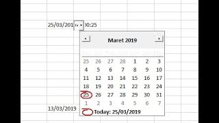 tutorial membuat pilihan tanggal pada kalender di ms excel dengan visual basic code [upl. by Auberta]