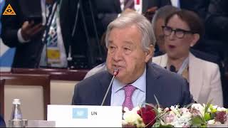 UN chief Guterres quotIt takes a community of nationsto address global challengesquot [upl. by Whipple]