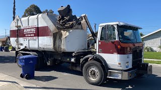 Various Burrtec Garbage Trucks in Riverside [upl. by Ydnak]