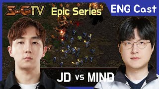 Perfect play  JD vs Mind Starcraft Broodwar StarCastTV English N427 [upl. by Rednave]