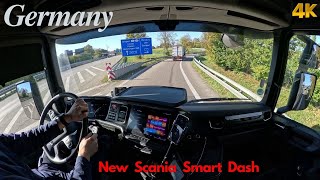 ASMR SCANIA Smart Dash driving in Germany Baden Württemberg [upl. by Angeline]