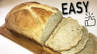 SIMPLE amp EASY White Spelt Bread  Vegan No Yeast  The Alkaline Chef 45 [upl. by Viola536]