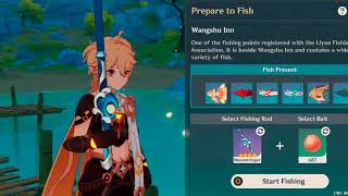 How to get Golden Koi and Rusty Koi Fish  Genshin Impact  Beginner Guide [upl. by Frederick]