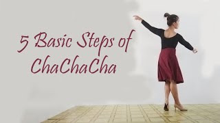 Cha Cha Cha Five Basic Steps [upl. by Gervais]