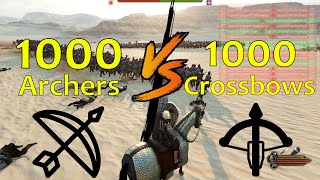 Archers or Crossbow Who Wins Mount and Blade 2 Bannerlord [upl. by Yliram190]