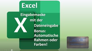 Excel Eingabemaske amp automatische Linien [upl. by Frerichs]