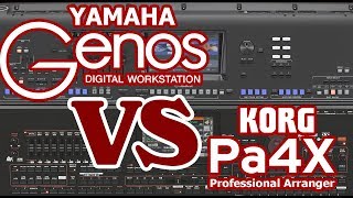 Yamaha Genos Vs Korg Pa 4x [upl. by Miharbi463]