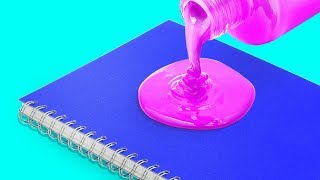 10 IDEAS COLORIDAS PARA CUADERNOS QUE PUEDES HACER TÚ MISMO [upl. by Cummins]