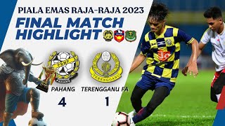 HIGHLIGHT FINAL PERR23 PAHANG 4  1 TERENGGANU FA [upl. by Rehpotsrihc]