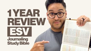 ESV Journaling Study Bible Review  After using it for a whole year Honest Review [upl. by Hplodnar]