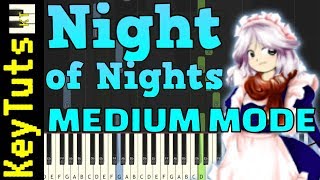 Learn to Play Night of Nights from Touhou  Medium Mode [upl. by Cathy]