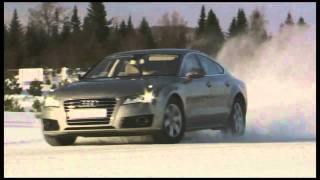 Audi A7 Sportback TDI quattro Snow Driving [upl. by Vena522]