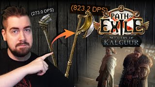 Crafting Early Game MELEE weapons in Path of Exile [upl. by Nnyletak]