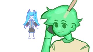 slimecicle gets atomized by hatsune miku [upl. by Irok39]