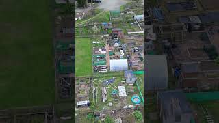 How Amazing Do Allotments Look From Above 🌱✨ allotment garden drone [upl. by Llenhoj]