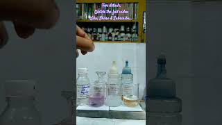 Play with chemicals Science 007 shorts subscribe [upl. by Lillian]