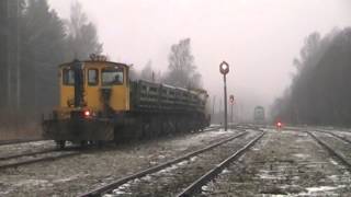 Дрезины ТКА6 отправляють на Мыйзакюла  TKA6 draisine departing to Mõisaküla [upl. by Inafets]