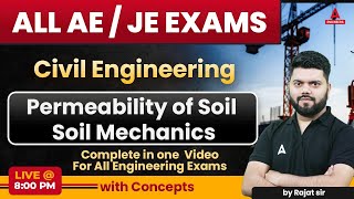 Permeability of Soil  Permeability of Soil Problems  Soil Mechanics Civil Engineering  Rajat Sir [upl. by Ardnoek]