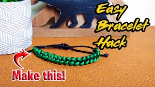 Quick Bracelet Hack For You To Make [upl. by Ecinev277]