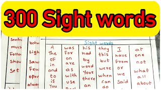 Sight words first 100 words Part1 [upl. by Susi234]