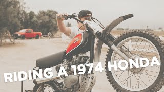 Trail Ride on our 1974 Honda XL350 [upl. by Nomrac95]