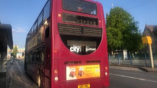 RECENT TRANSFER Plymouth Citybus 5029 OE11 YMZ exHybrid E400 on the 51 [upl. by Nork322]