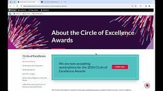 How to Submit a Circle of Excellence Award Nomination [upl. by Jewel]