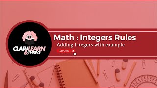 Integers Rules Adding Integers with example Tagalog version [upl. by Rodrick126]