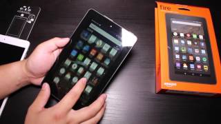 Amazons 50 Fire Tablet Unboxing Setup amp Review [upl. by Lebna408]