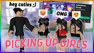 I tried picking up girls in ROBLOX as a slender [upl. by Rodavlas]