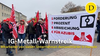 IG Metall streikt in Hameln  das sind die Forderungen [upl. by Adiraf]