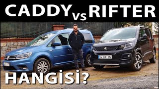 Peugeot Rifter vs VW Caddy  Hangisi [upl. by Ellehsyt]