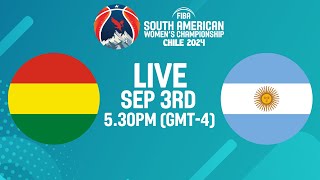 Bolivia v Argentina  Full Basketball Game  FIBA South American Womens Championship 2024 [upl. by Cirdnek]