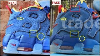 Fake Nike Air More Uptempo Doernbecher Spotted Quick Tips To identify Them [upl. by Nalorac]