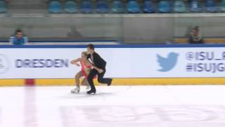 ISU 2014 Jr Grand Prix Dresden Short Dance Polina GORLOV  Eduard VISHNJAKOV GER [upl. by Otiragram]