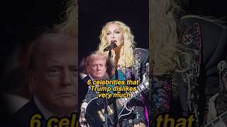 6 celebrities that Trump dislikes very muchcelebrity foryou fyp [upl. by Curt925]