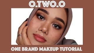 NYOBAIN 50 PRODUK OTWOO  ONE BRAND MAKEUP TUTORIAL [upl. by Leasia]