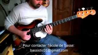 Slap bass groove  quotBastien Burger stylequot Bassistik [upl. by Ettenad30]