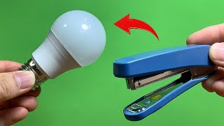 Just Use a Common Stapler and Fix All the LED Lamps in Your Home How to Fix or Repair LED Easy [upl. by Nino]