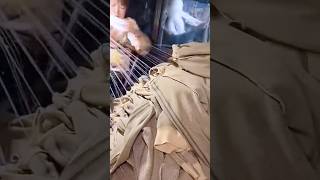 Waste sweater yarn recycling process craftsman shorts [upl. by Uaerraj]