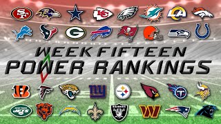 What is Going On NFL Week 15 Power Rankings [upl. by Nancie]