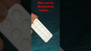 Montelukast sodium tabletsmontas L tablets useyoutubeshorts health mbbs aiims medicaldevice [upl. by Dlarrej480]