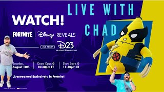 D23 Fortnite Live Stream Lets see what the special event is all about d23 fortnite [upl. by Ingold]