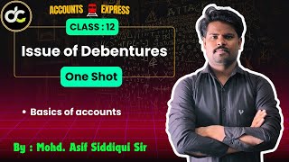 Class 12th Accounts Important Topics issue of debentures  Differential Classes [upl. by Oznol760]