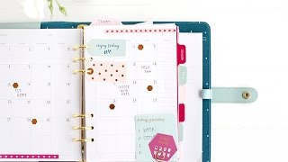 How to Customise your Dark Mint kikkiK Planner [upl. by Charis]