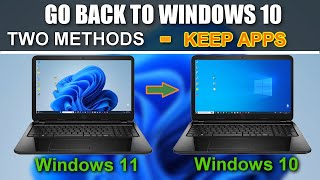 ✨Go Back to Windows 10 from Windows 11 No File Loss\Before amp After 10 Days⏩Two Metods [upl. by Sherwood]