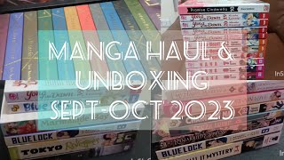 Manga haul and unboxing for September  October 2023  feat my first box set [upl. by Nolte]