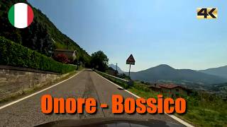 Driving in Italy from Onore to Bossico  summer 2024  4K [upl. by Lanctot]