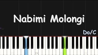 Moise Mbiye  Nabimi Molongi  EASY PIANO TUTORIAL BY Extreme Midi [upl. by Aeneus]